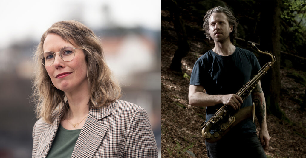 Styreleder i Norsk jazzforum Ragnhild Menes (foto: Ketil Hardy) og  nestleder Kjetil Møster (foto: Jonas Lilleengen)